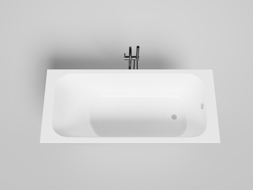 Ванна из литьевго мрамора Salini ORLANDA 102012G 180х80 встраиваемая прямоугольная с ножками - фото 3